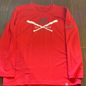 Marucci Red Long Sleeve Kids Tee